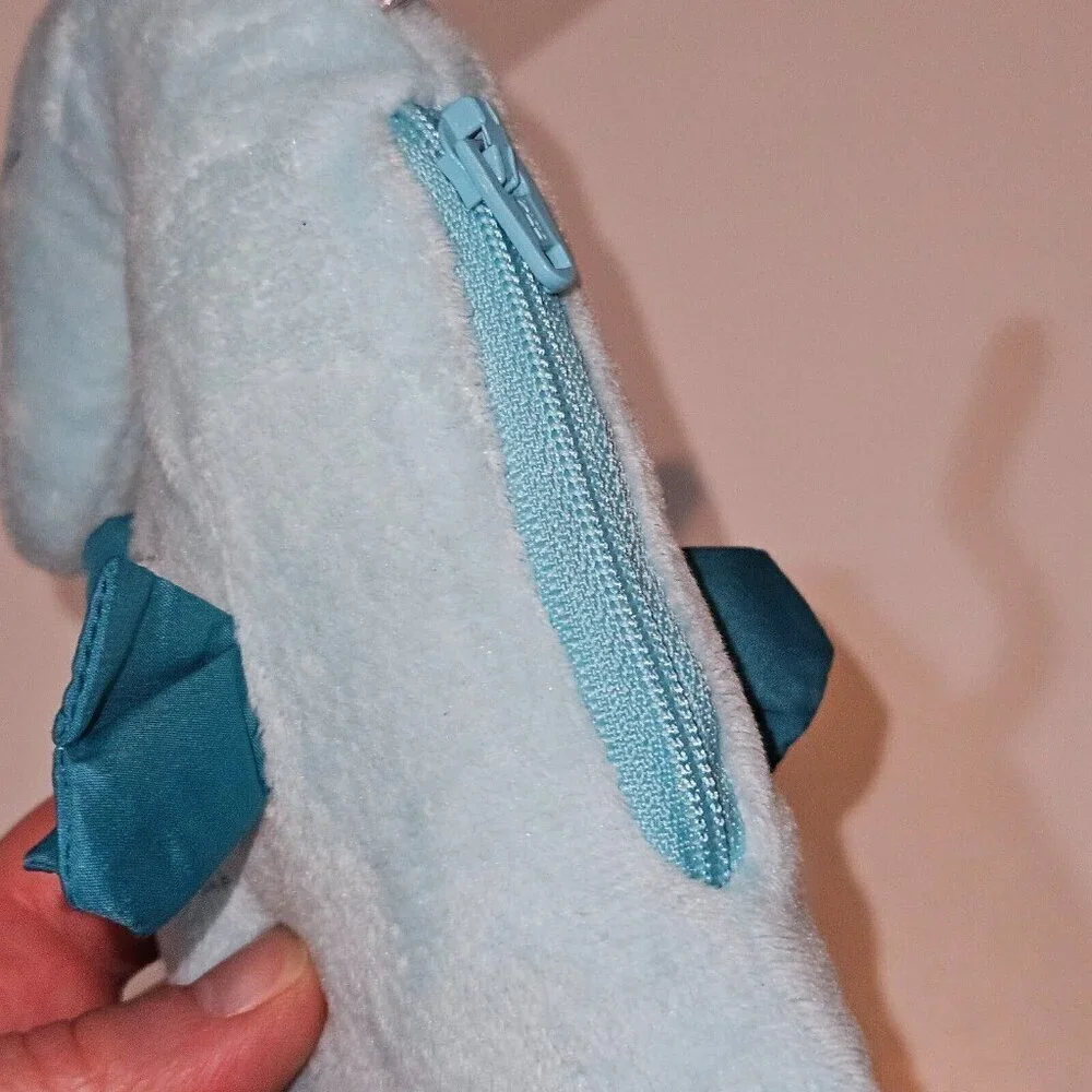 Gymboree Seaside Stroll Blue Seahorse Plush Wristlet Coin Purse Stuffed Toy